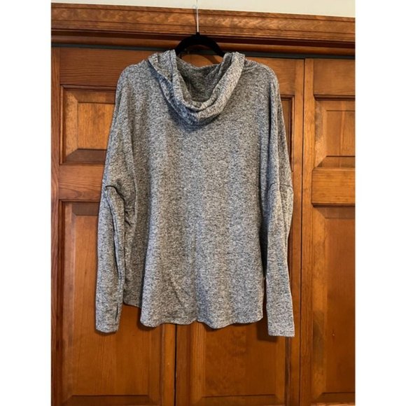 Old Navy Women's Cowl Neck Pullover Sweater Long Sleeve Heather Gray Size L - Picture 6 of 9